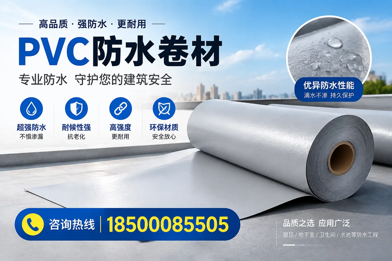 葫芦岛地区pvc防水卷材的市场现状与发展趋势